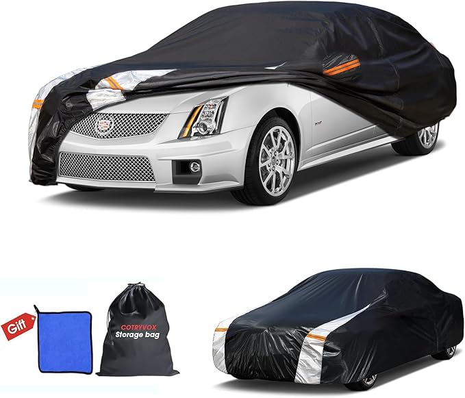 Cadillac CTS Car Cover 100% Waterproof All Weather, Gift by FocusonQualityServiceHear