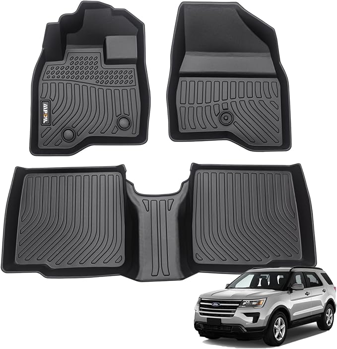 AIPOIL® Floor Mats for 2015-2019 Ford Explorer 7 Seats Front Two Rows of Floor by AIPOIL