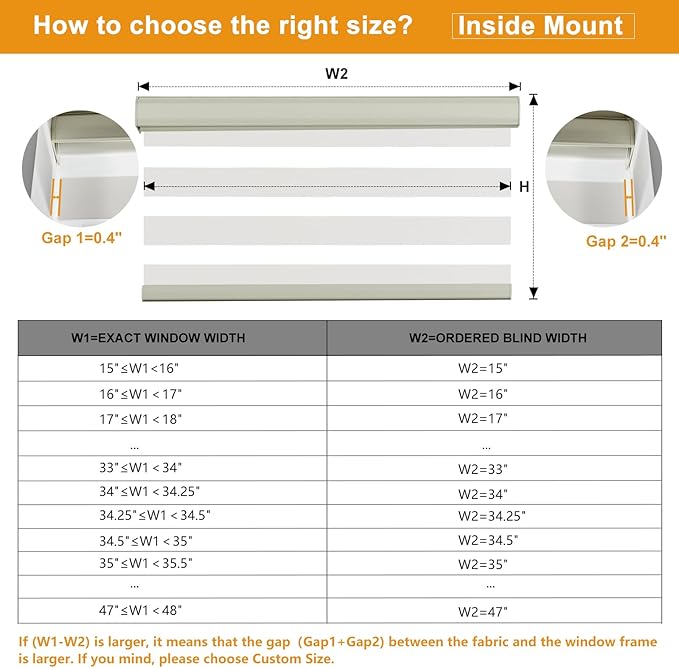 Persilux Cordless Zebra Blinds for Windows Free-Stop Window Shades Dual Layer - Image 7
