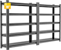 2 Sets Metal Garage Shelving Unit, 3000 lbs Industrial Shelves by Unknown