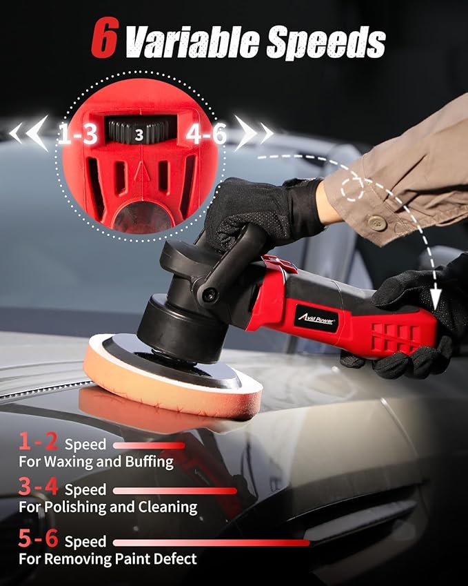 AVID POWER Buffer Polisher, 6-inch Dual Action/DA Polisher - Image 3