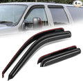 Auto Dynasty 4Pcs Carbon Fiber Pattern Window Visors Compatible by AutoDynasty
