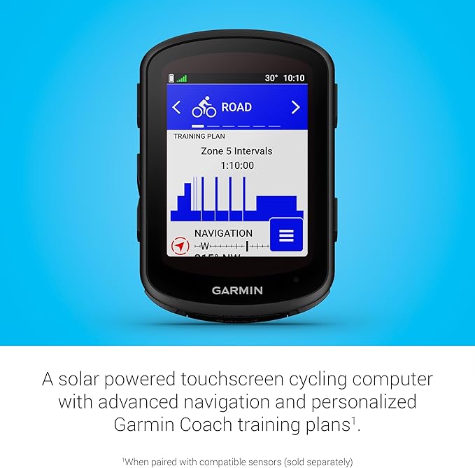 Garmin Edge 840 Solar, Solar-Charging GPS Cycling Computer - Image 3