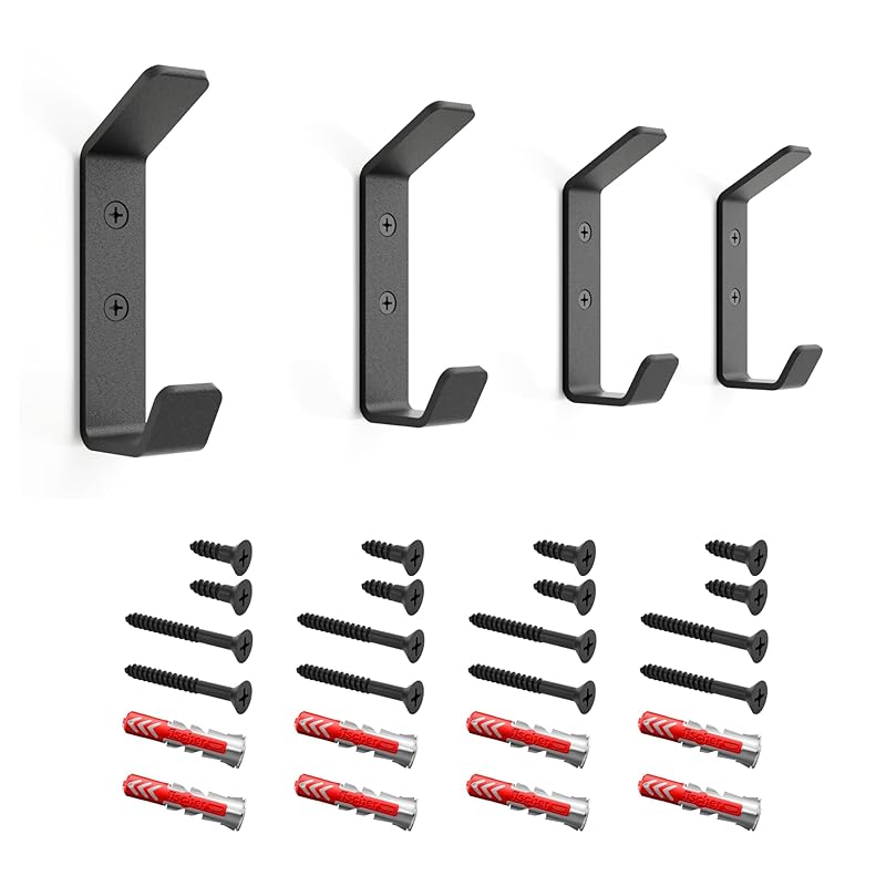 Wall Hooks Double Hook 4-Pack by Handmade