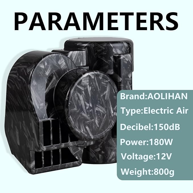Loud Car Horn with Relay, 150dB Train Horn - Image 3