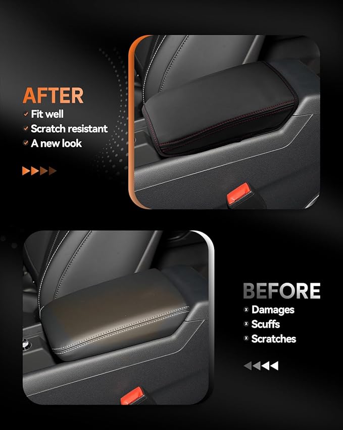 CDEFG for 2017-2025 Audi A4 Center Console Cover Armrest Box Cover for A4 2020 - Image 3