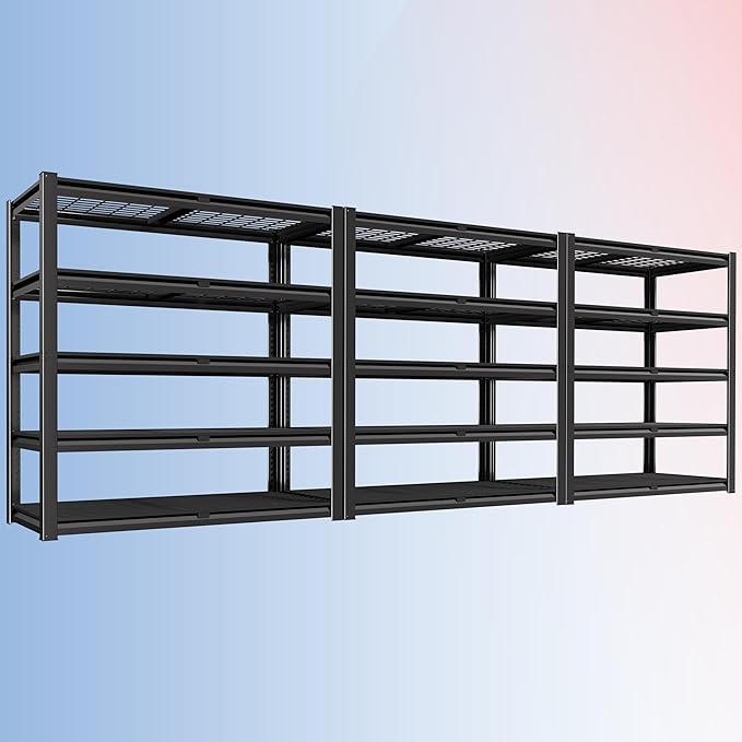 PrimeZone 72" H X 48" W X 18" D Heavy Duty Garage Shelving 5 Tier 2500 LBS by PrimeZone