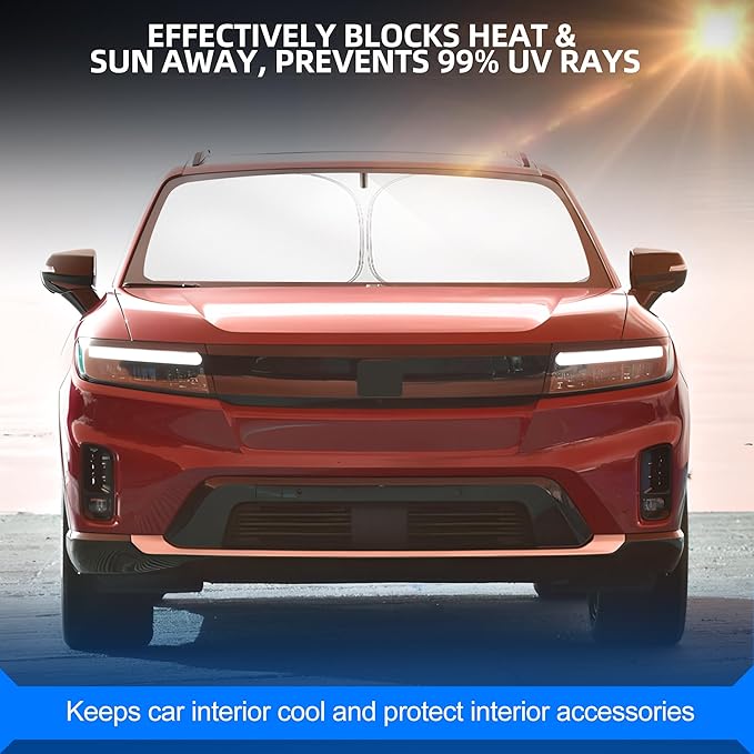 Windshield Sun Shade for Honda Prologue EV 2024-2025 2026 Foldable Sunshade - Image 7