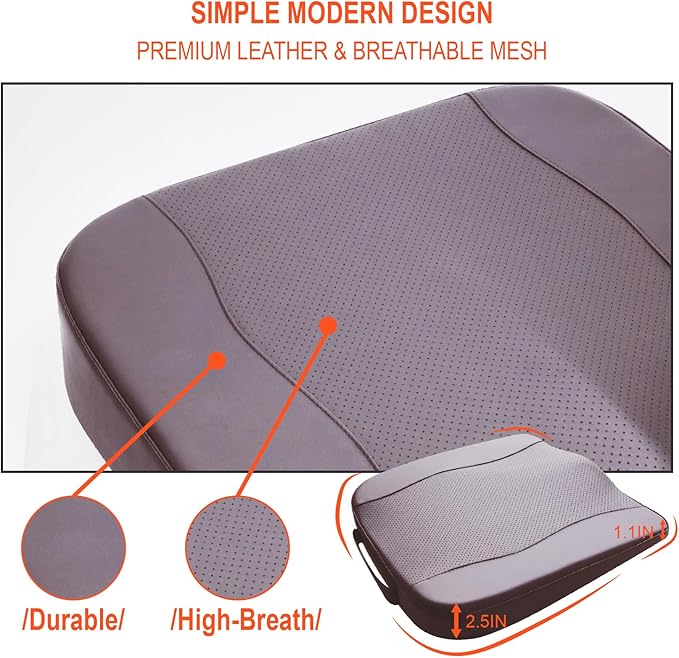 Car Seat Cushion, Comfort Memory Foam Car Cushions - Image 8