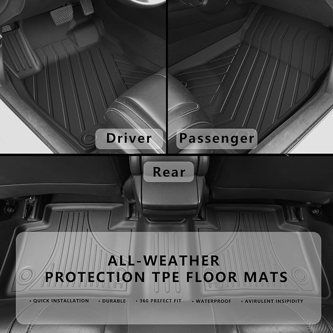 Floor Mats for Honda Civic 2022-2025 | for Acura Integra 2023-2025, All Weather - Image 3