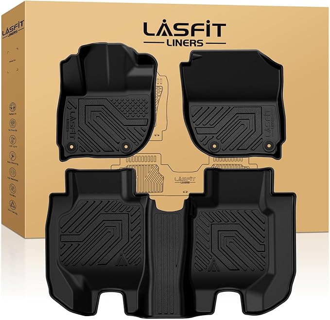 LASFIT Floor Mats for Honda HRV 2016 2017 2018 2019 2020 2021 2022, All Weather by LASFIT