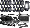 White Rock Lights, LEDMIRCY R3 Pure White LED Rock Lights Kit 16PCS by LEDMIRCY