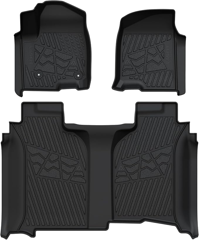 LASFIT Floor Mats 2019-2025 for Chevrolet Silverado/GMC Sierra 1500, 2020-2025 - Image 9
