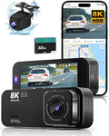 Dash Cam Front and Rear, 8K/2.5K UHD Dash Camera by lensuge