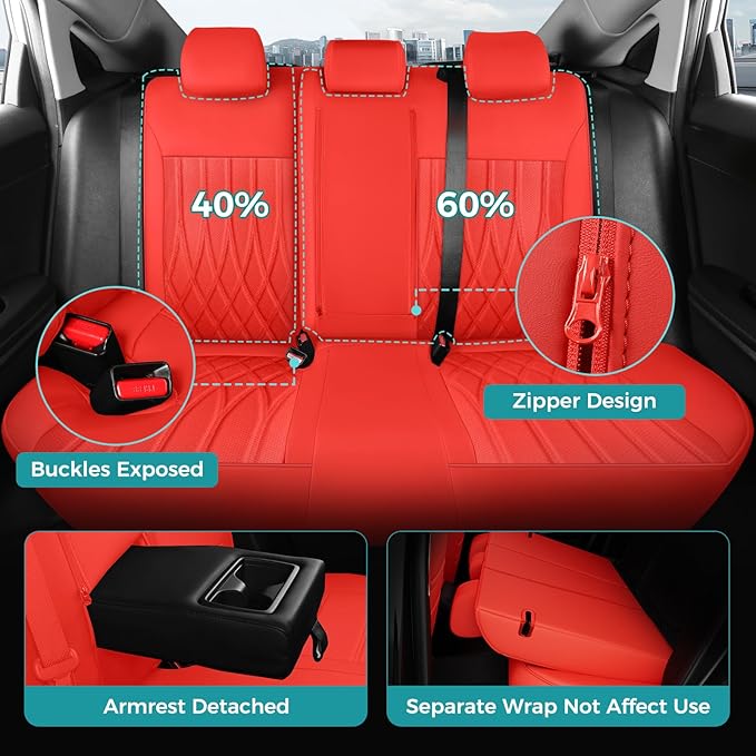 Seat Covers for Honda Civic Hatchback EX, Sport Touring, EXL 2016 2017 2018 - Image 4