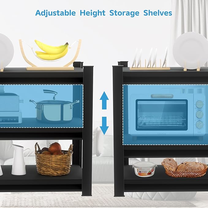1350LBS Garage Storage Shelves Heavy Duty, 3-Tier Garage Shelving Heavy Duty - Image 7