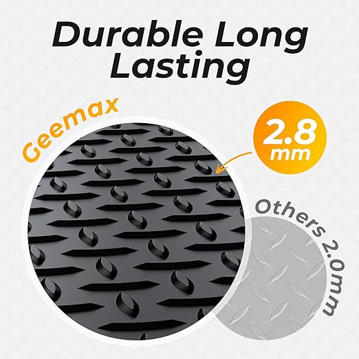 7.8 x 22 FT Garage Floor Mat, 2.8mm Thickness Diamond Plate Vinyl Garage - Image 3