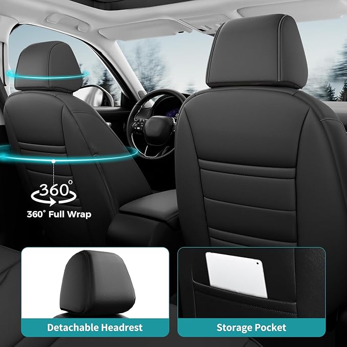 Seat Covers for Honda Civic Sedan 4DR Sedan LX 2022 2023 2024 2025.Faux Leather - Image 7