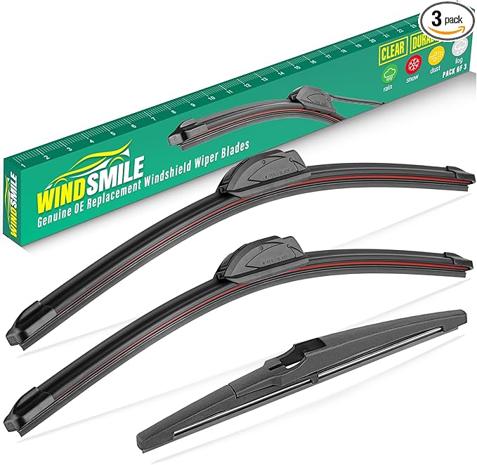 26" 16" 12" Windshield Wiper Blades Replacement by WINDSMILE