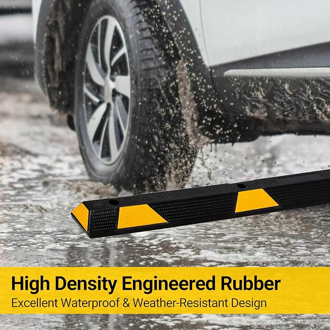 72-Inch Heavy Duty Rubber Parking Curb - Image 6
