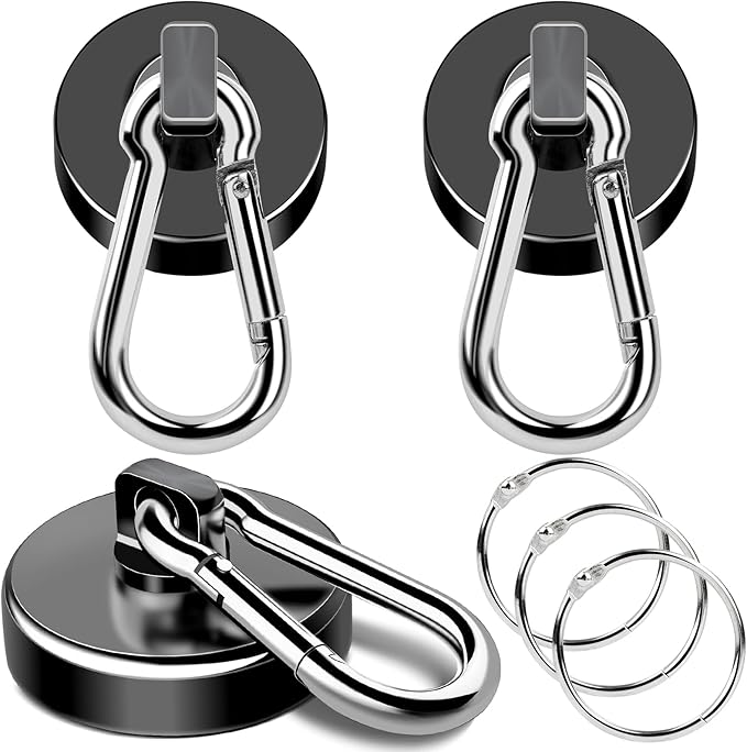 MIKEDE Strong Magnetic Hooks, 70LBS Magnetic Hooks Heavy Duty by MIKEDE