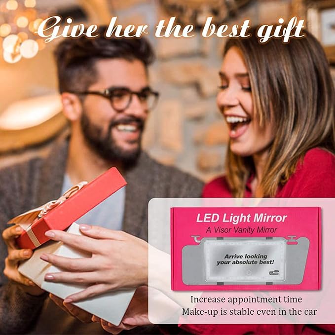 Car Visor Mirror with Rechargeable LED Light - Image 7