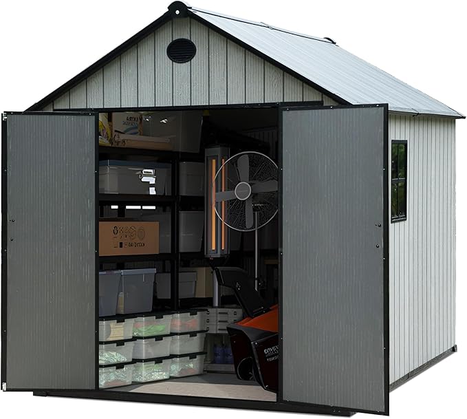 9×7 FT Outdoor Storage Shed, Large Backyard Sheds - Image 7
