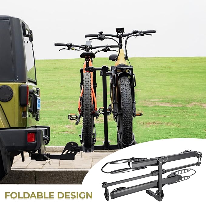 CyberRack E2 Hitch 2-Bike Rack for Car, Ebike Rack - Image 5