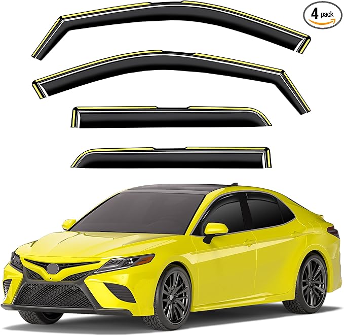 in-Channel Window Rain Guards Fit by Unknown