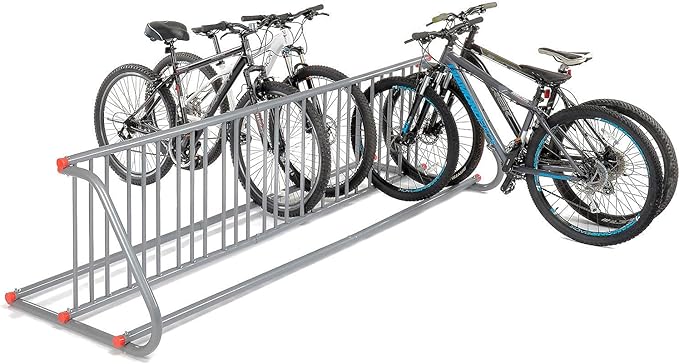 Global Industrial 111" L Double-Sided Grid Bike Rack, 18-Bike Capacity by GlobalIndustrial