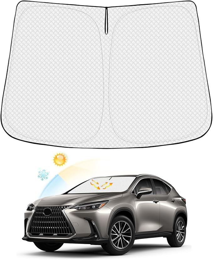 Windshield Sun Shade for Lexus NX NX250 NX350 NX350h NX450h+ 2022-2025 2026 by Canvcle