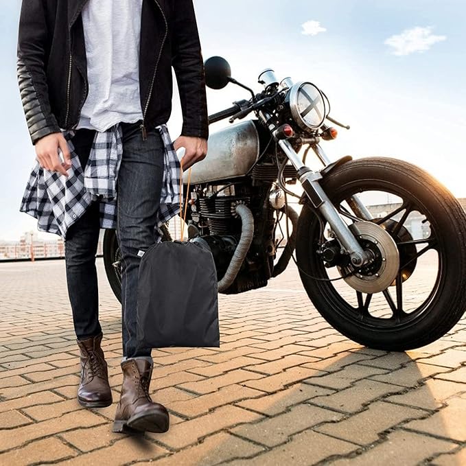 300D Heavy Duty Motorcycle Cover, SECELES All Season Durable Waterproof Outdoor - Image 8