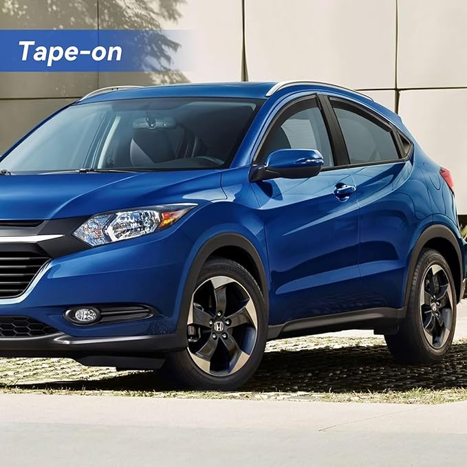 Window Visors Rain Guards for 2016-2022 Honda HRV, Out-Channel Window Vent Wind - Image 3