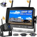 Wireless RV Backup Camera, DOUXURY IP69 Waterproof 170° Wide View Angle HD by DOUXURY