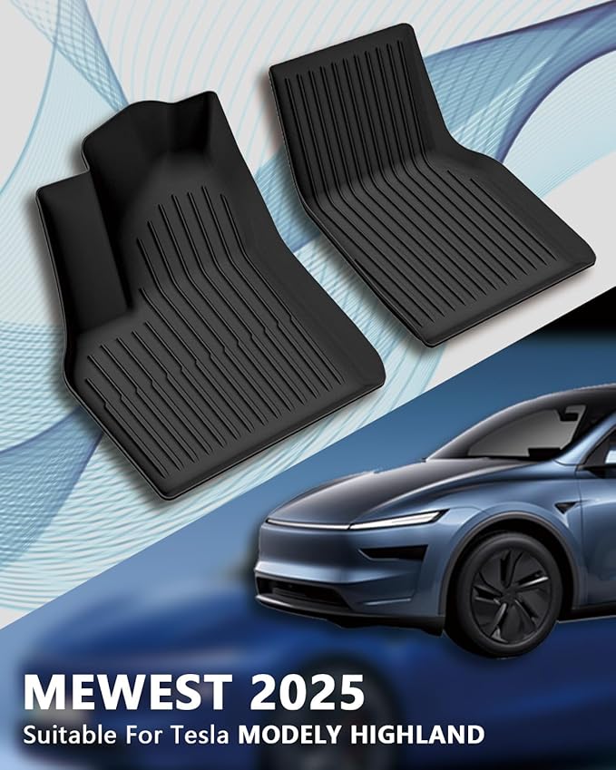 for New 2025 Tesla Model Y Juniper TPE Floor Mats & Front Rear Cargo Mat Full - Image 2