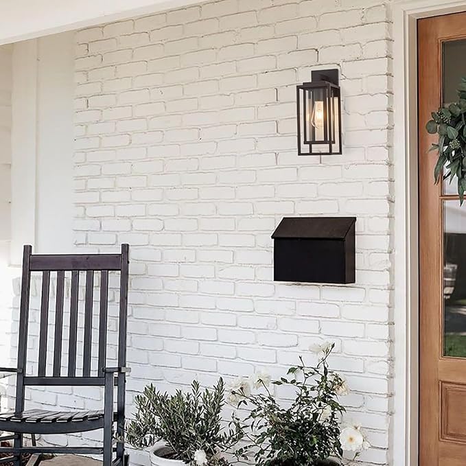14" Outdoor Wall Light Fixtures Waterproofed Exterior Lantern W/Sturdy - Image 7