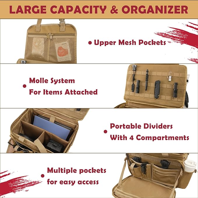 Patrol Bag Law Enforcement, Police Gear Car Front Seat Vehicle Organizer Bags - Image 2
