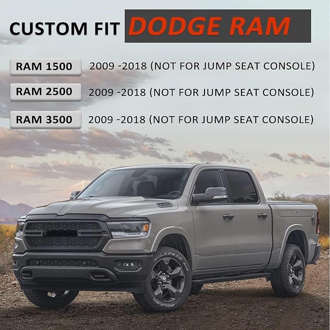 GIANT PANDA Center Console Cover Armrest Cover Cushion Fits Dodge RAM 1500 2500 - Image 2