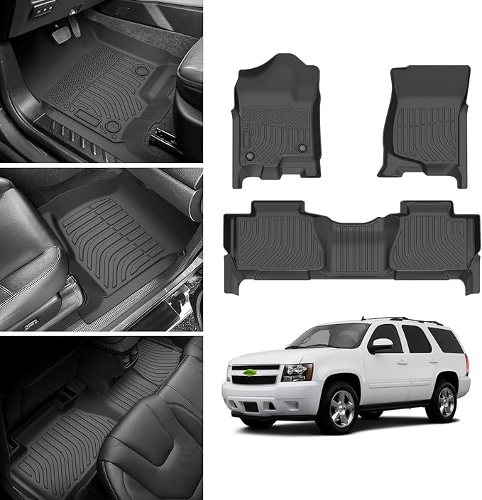 Cartist Floor Mats for Chevy Tahoe & GMC Yukon 2007-2014 All Weather Floor Mat - Image 2