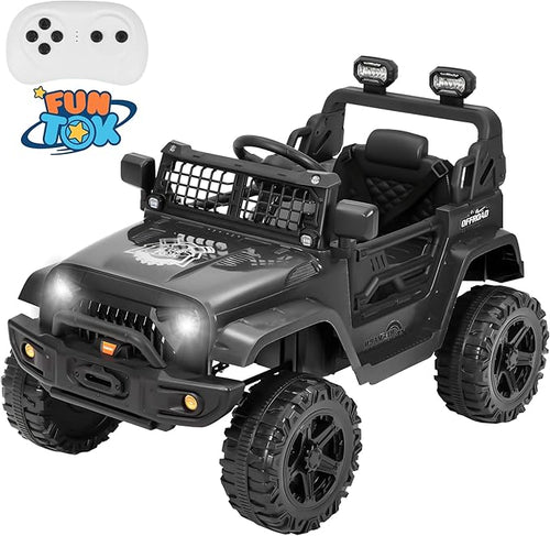 12V Ride On Truck for Kids, Electric Cars for Toddlers w/Remote Control by FUNTOK