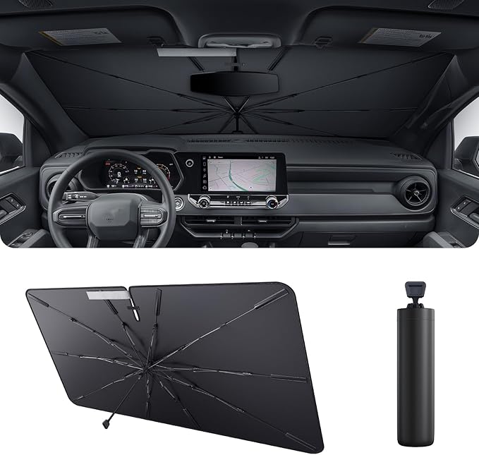 2025 Upgrade Car Windshield Sun Shade Windshield Sunshade Umbrella Protect Car - Image 2