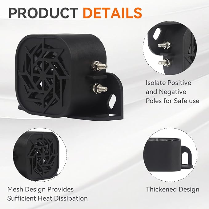 730 Back-up Alarm 12V-24V 110dB IP67 Waterproof Dust-Proof Reversing Warning - Image 3