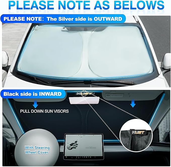 KUST Windshield Sun Shade for Mazda CX-50 2023 2025 2026 CX50 Accessories - Image 3