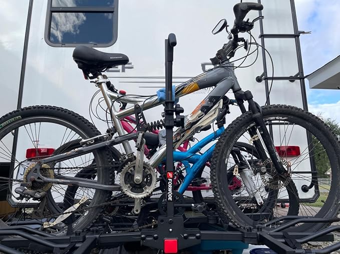 FORWODE Hitch Mount Bike Rack Fits 2 X 80 lbs Bicycle, Platform Bike Rack - Image 5