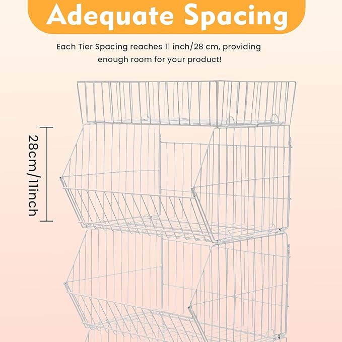 Retail Display Rack 5-Tier Market Merchandise Display Shelf Fruit Store Storage - Image 6