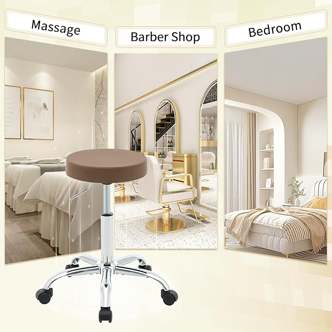 Salon Rolling Chair, Adjustable Stools - Image 6