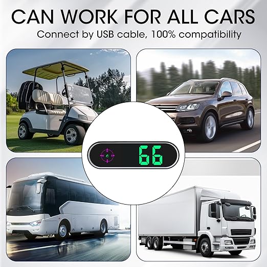 GPS Digital Speedometer for Car MPH, Universal HUD Speed Meter - Image 2