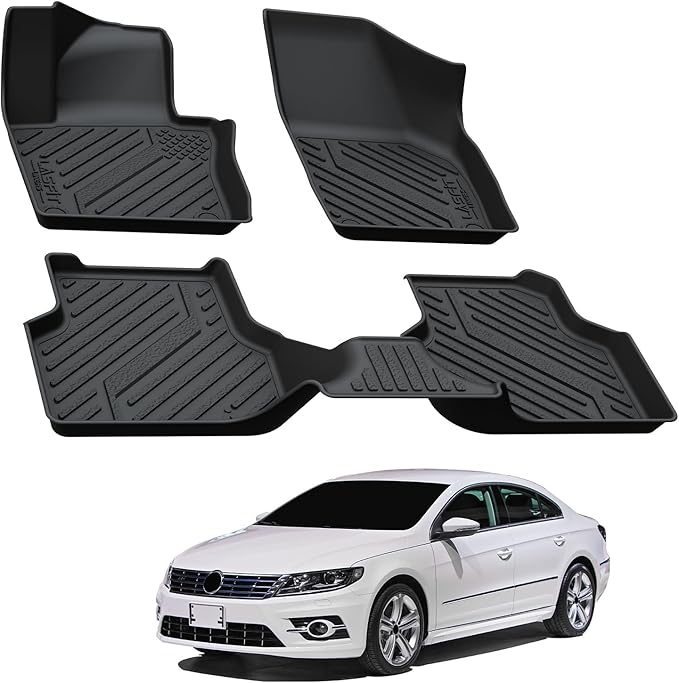 LASFIT Floor Mats Custom Fit for Volkswagen Jetta 2011-2018, All-Weather - Image 9