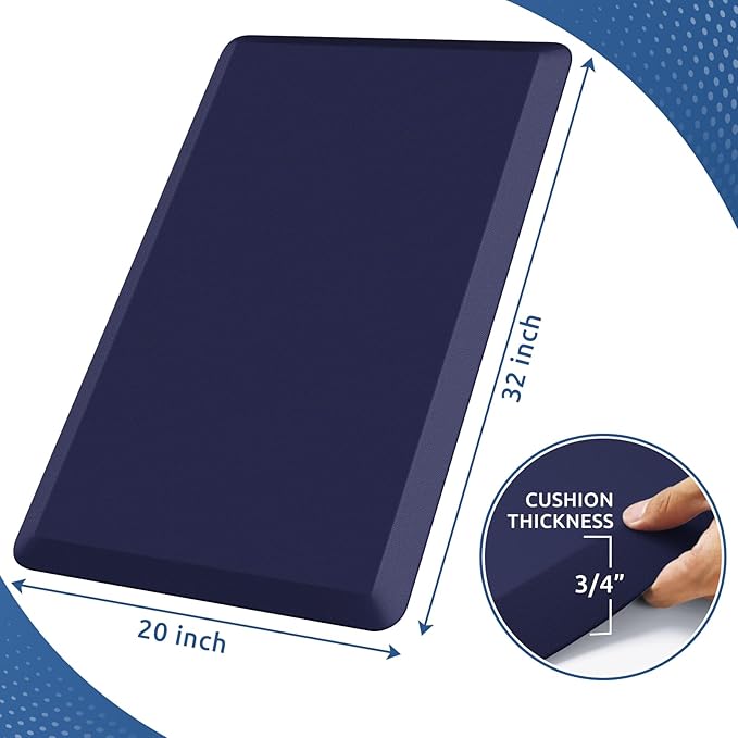 KitchenClouds Kitchen Mat Cushioned Anti Fatigue Rug 20"x32" Waterproof - Image 2