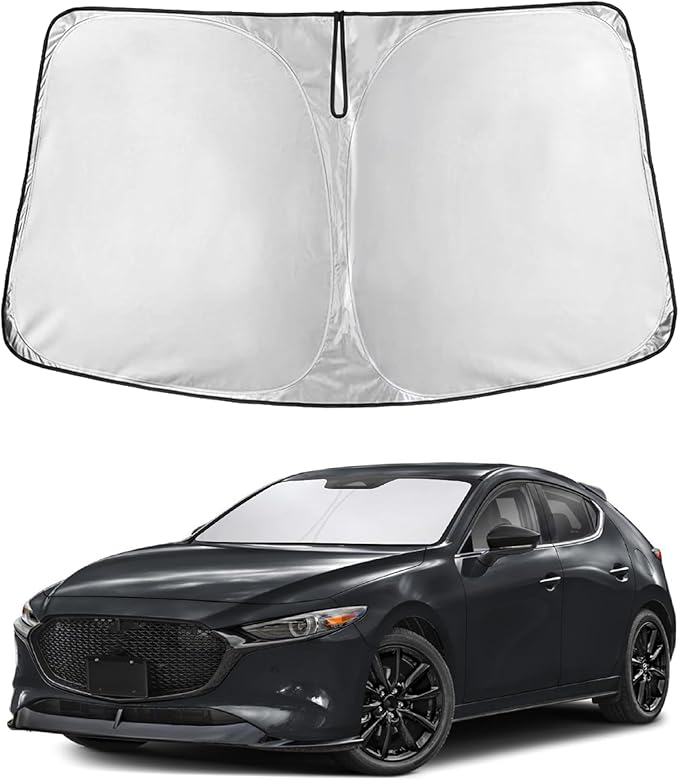 Econour Windshield Sun Shade for Mazda 3 2019-2025 Mazda3 Accessories by EcoNour